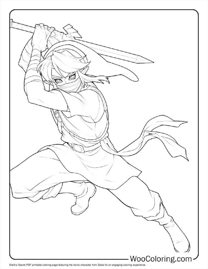 zelda coloring pages printable