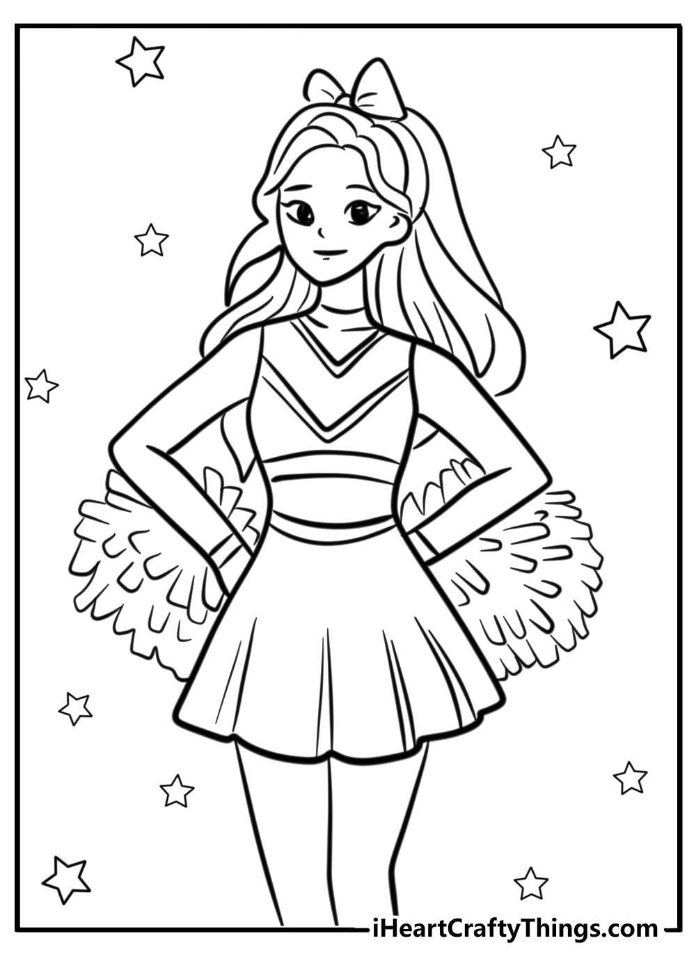 cheerleader coloring pages printable