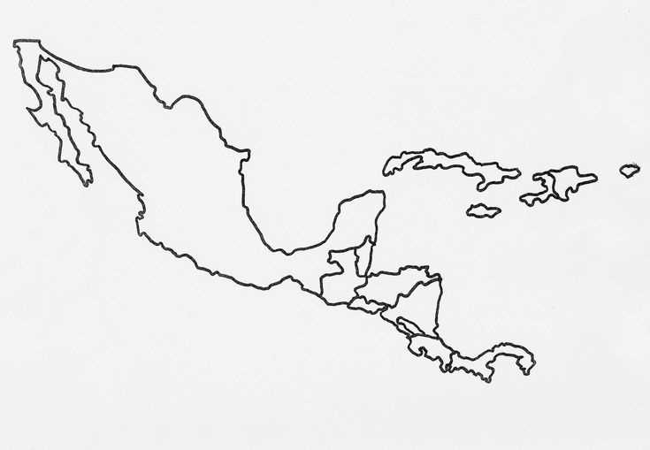 printable map central america