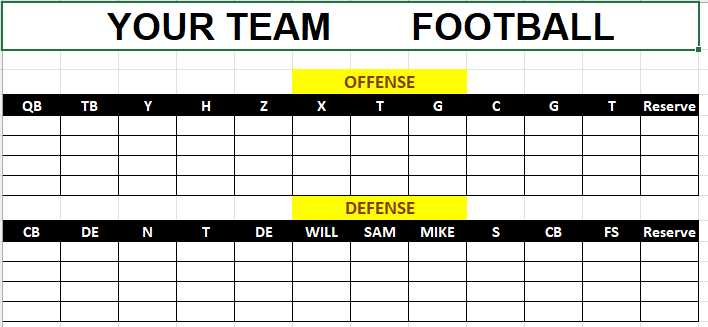 nfl printable depth chart