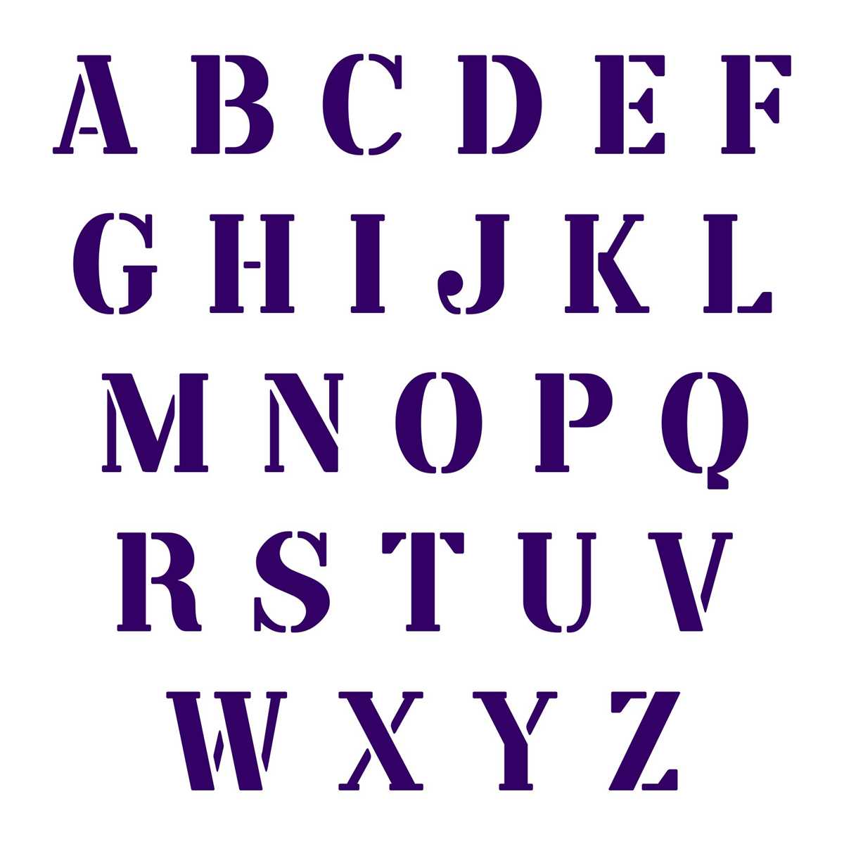 printable alphabet stencils