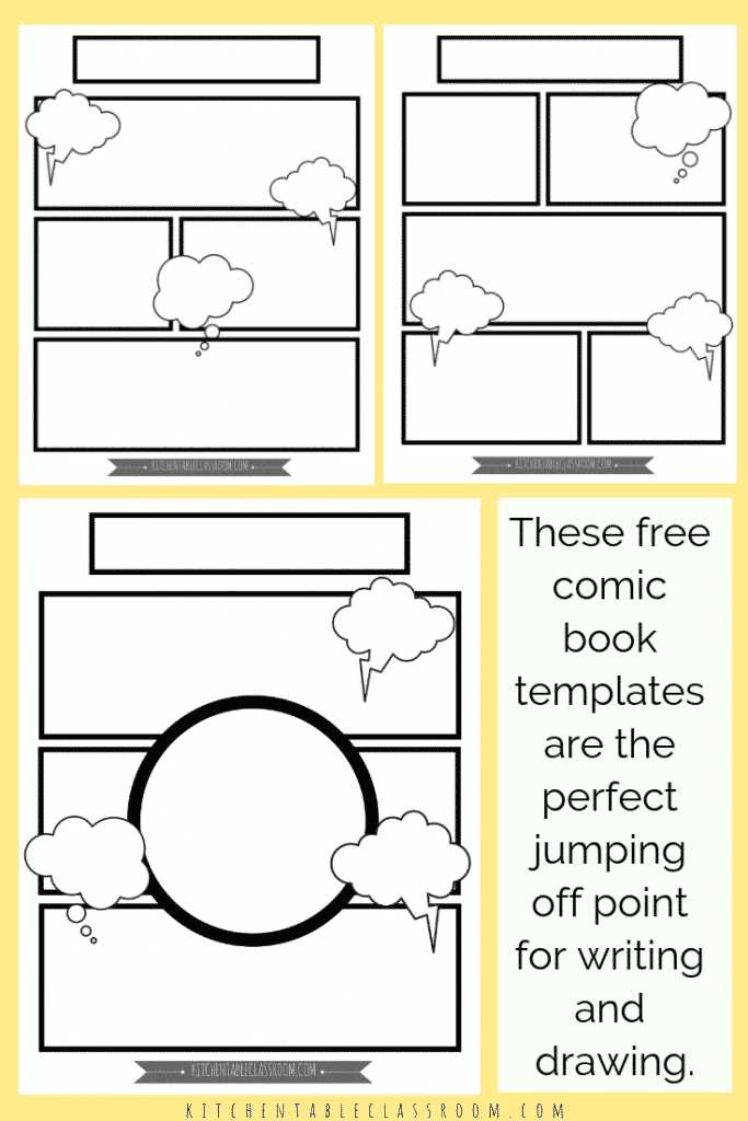 printable comic book template