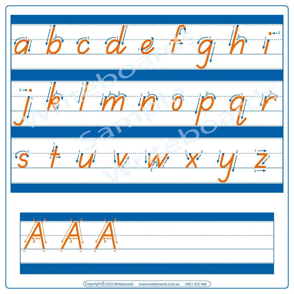 cursive alphabet tracing printable