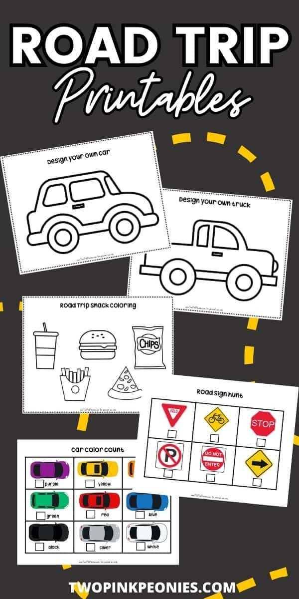 road trip activities printables