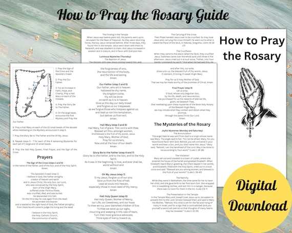 rosary guide printable