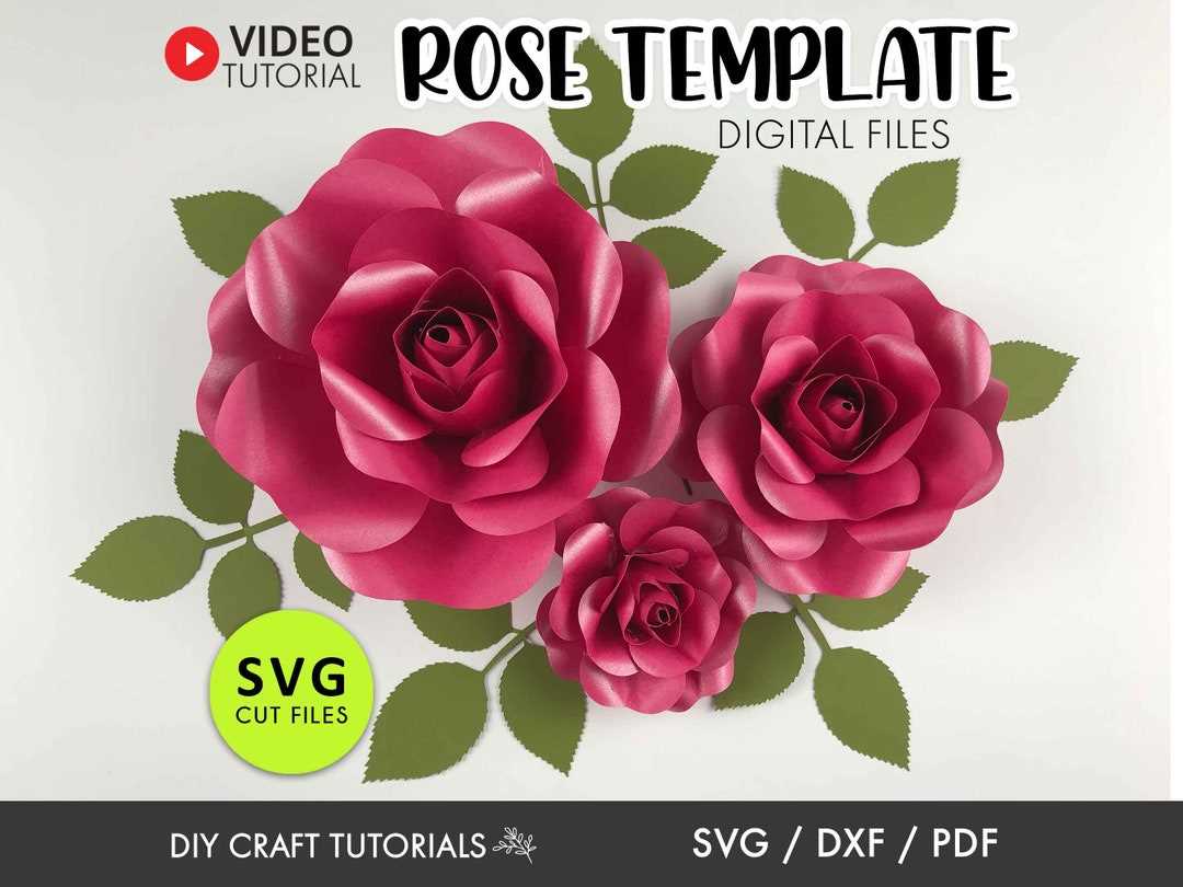 rose printable template