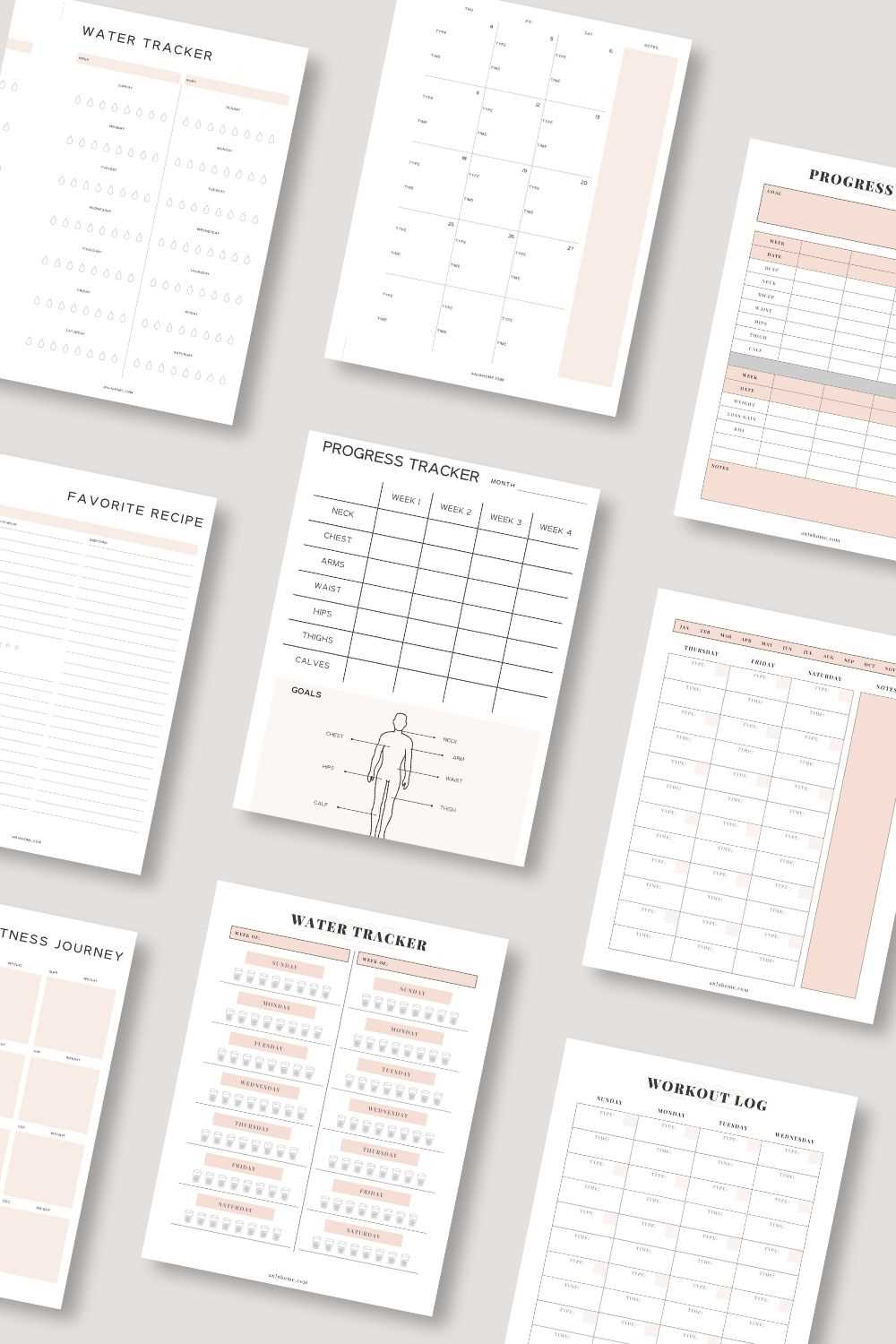 free printable exercise tracker