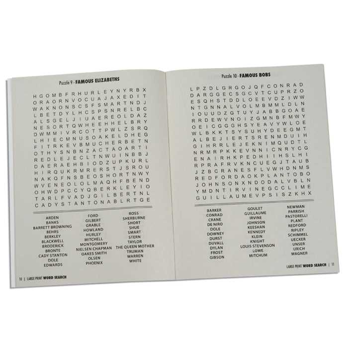 large printable word search