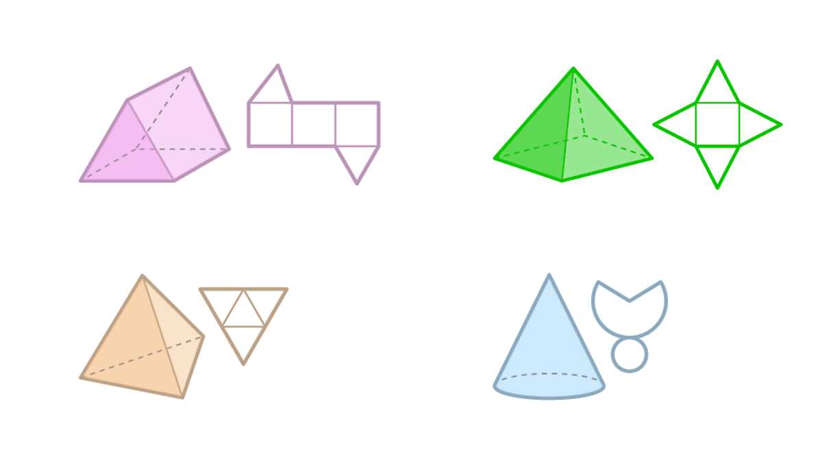 3d shapes printable nets