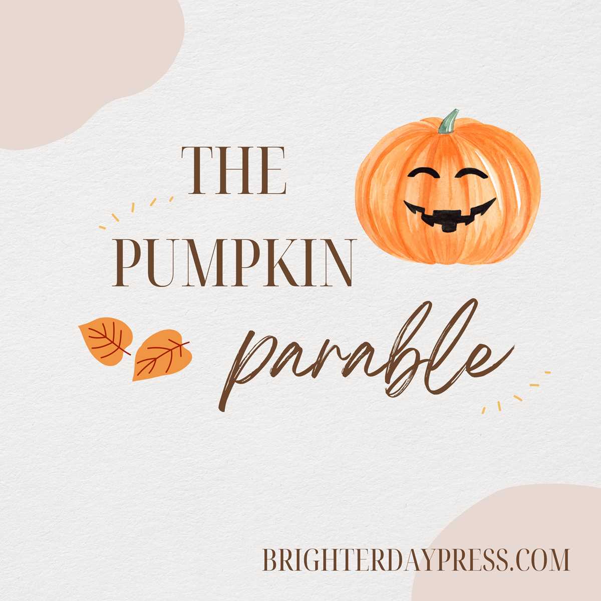 pumpkin parable printable