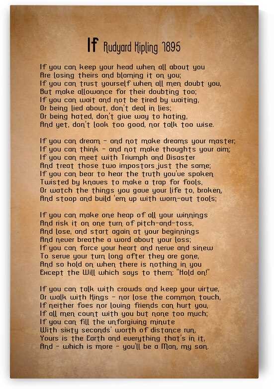 rudyard kipling if printable