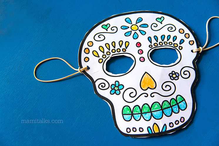 printable sugar skull template