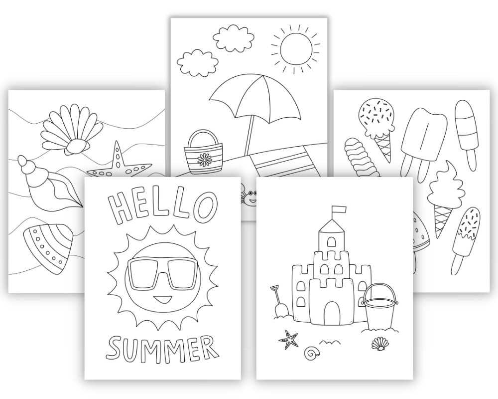 printable coloring pages summer