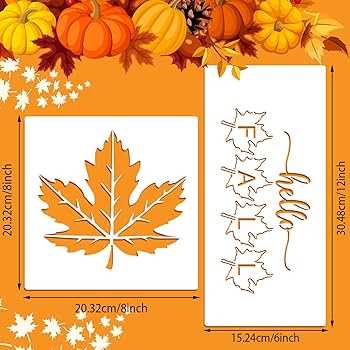 pumpkin leaf pattern printable