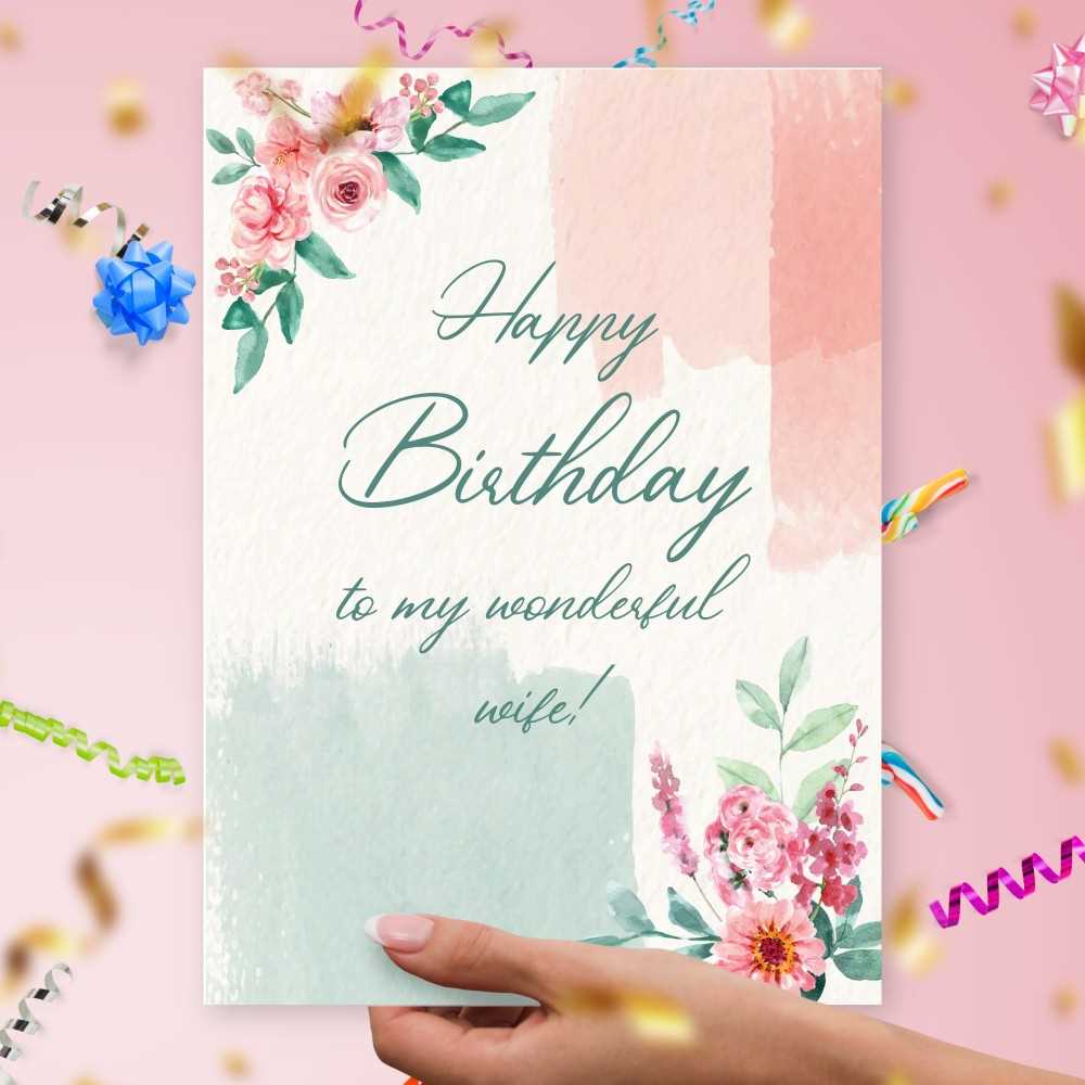 printable birthday cards for wife