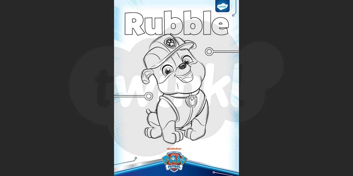 ryder printable paw patrol characters