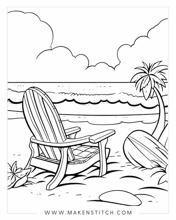 printable coloring pages summer