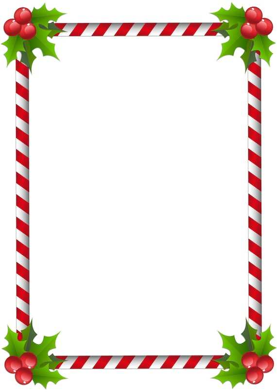 free christmas border paper printable