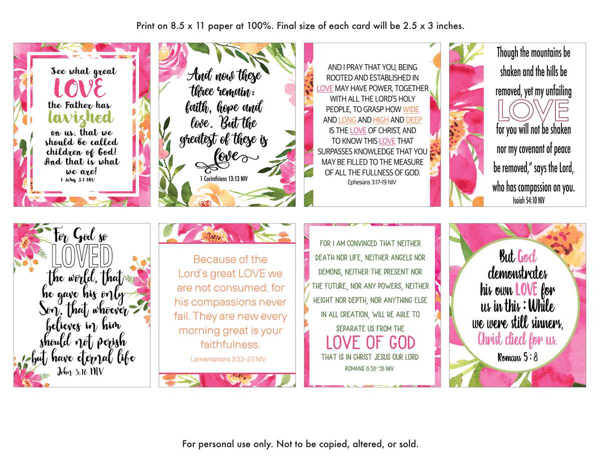 free printable bible scriptures