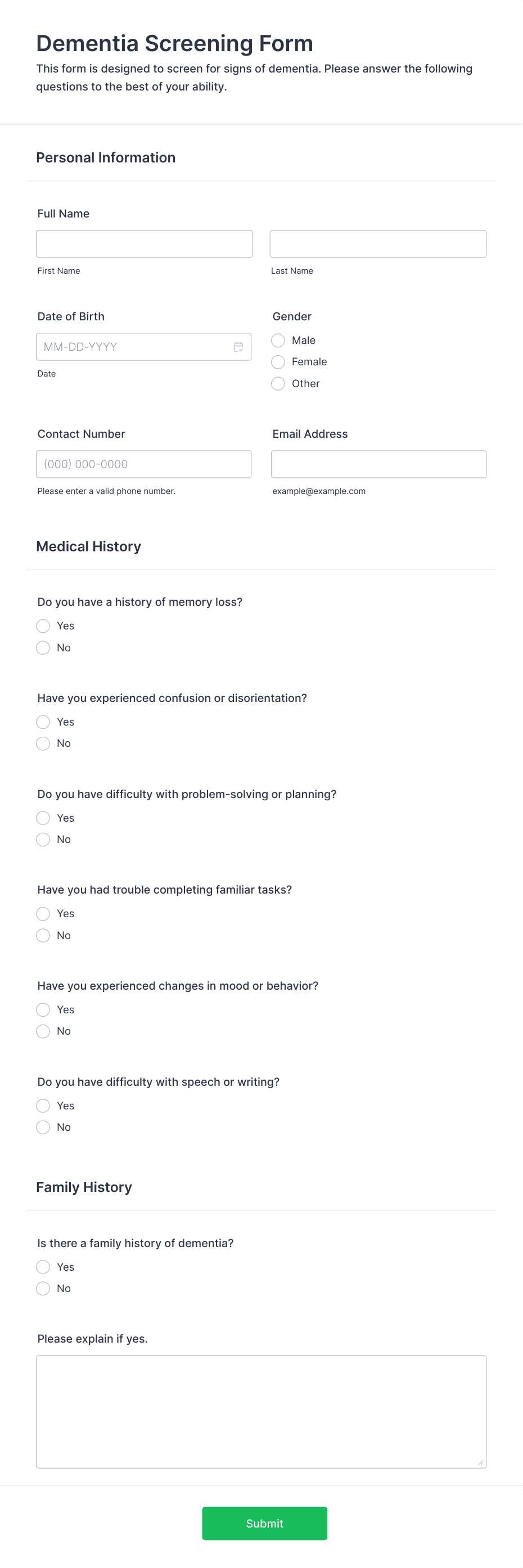 printable biometric screening form