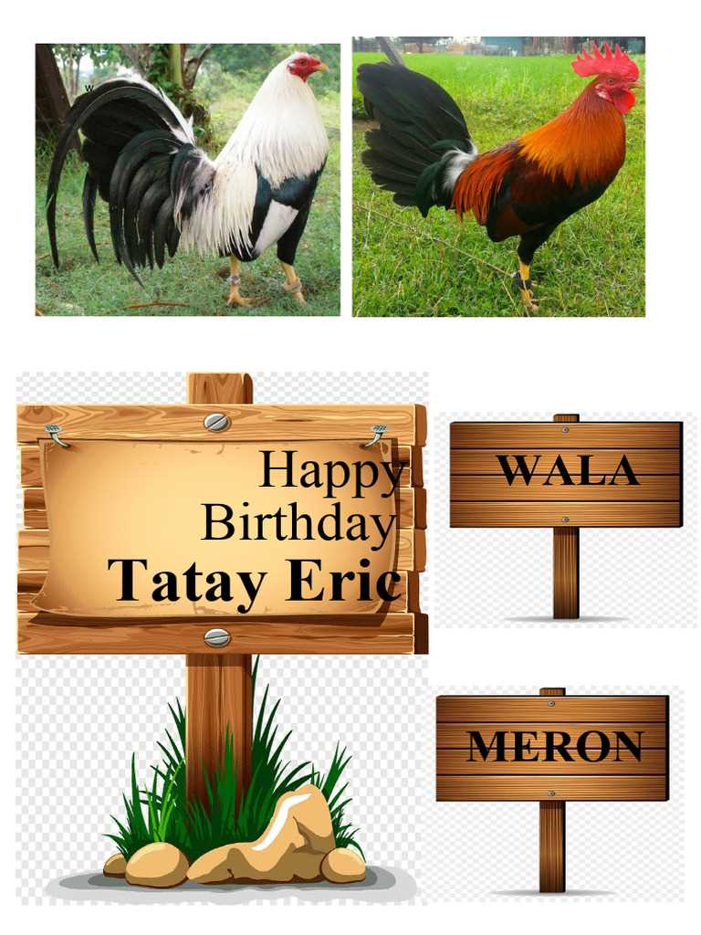 sabong rooster cake topper printable