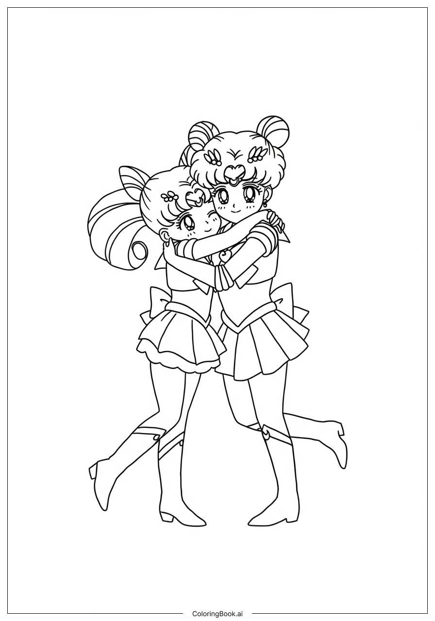 sailor moon coloring pages printable