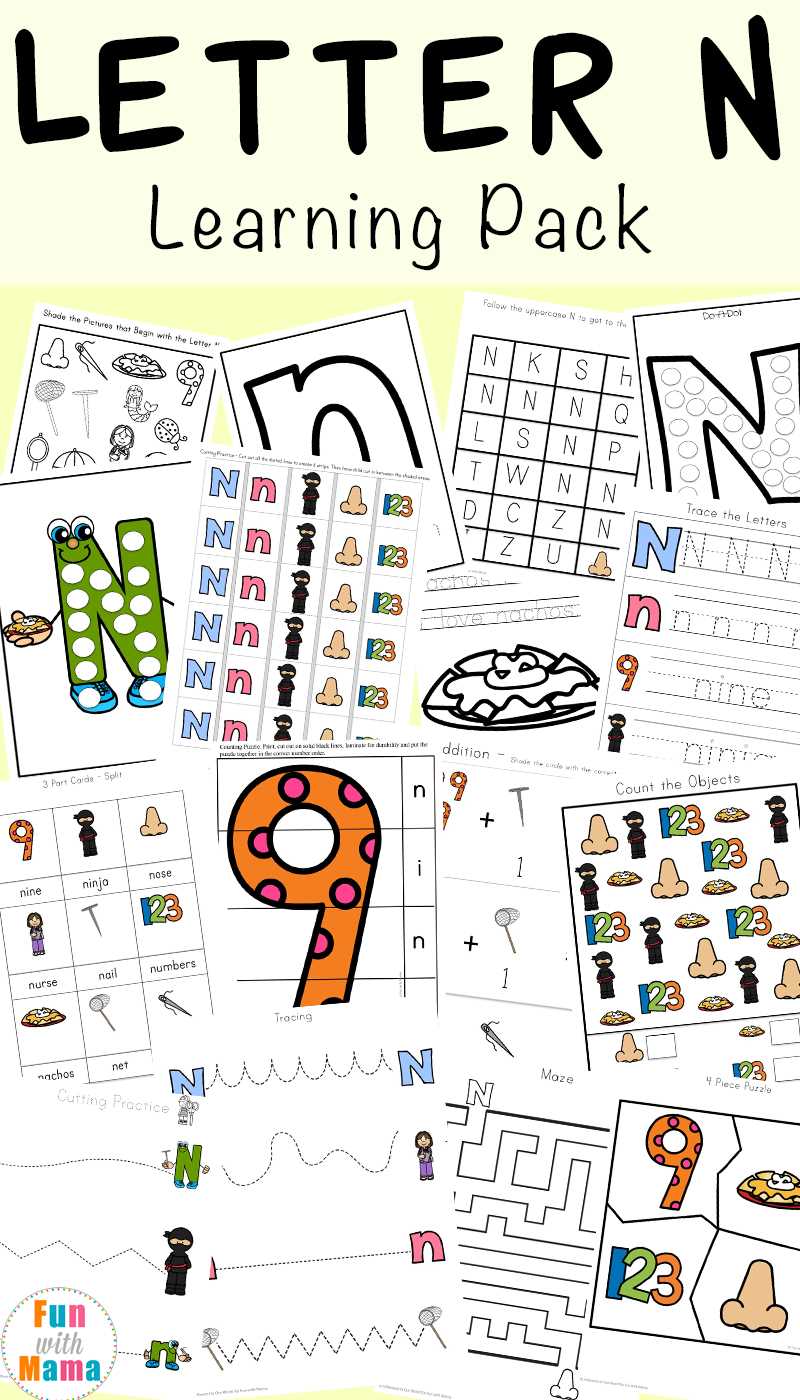 printable letter n