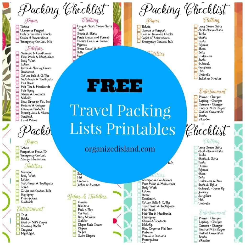 printable beach packing list