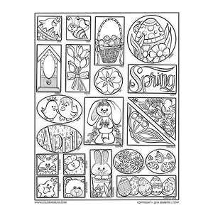 printable easter color pages