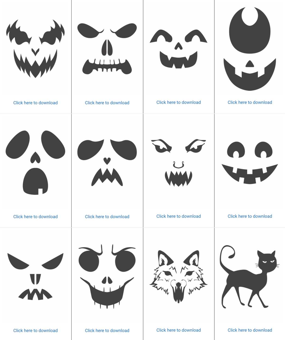 scary printable pumpkin carving stencils