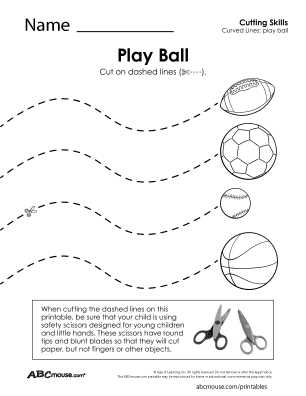 scissor practice printables