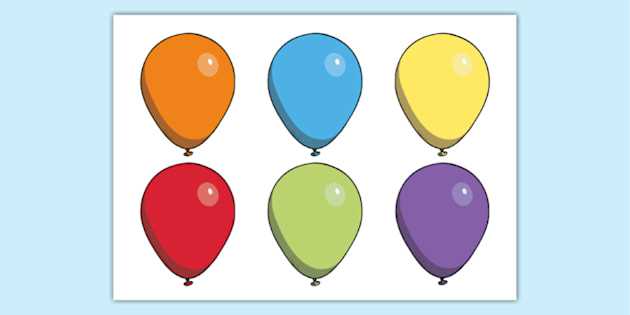 birthday balloons printable