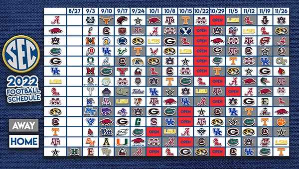sec football schedule printable