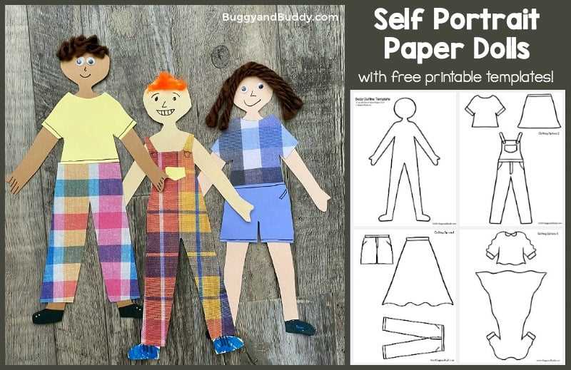 self portrait template printable