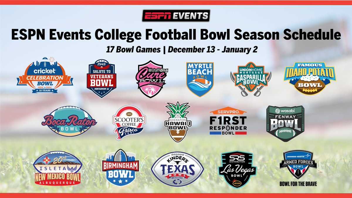 bowl game schedule printable