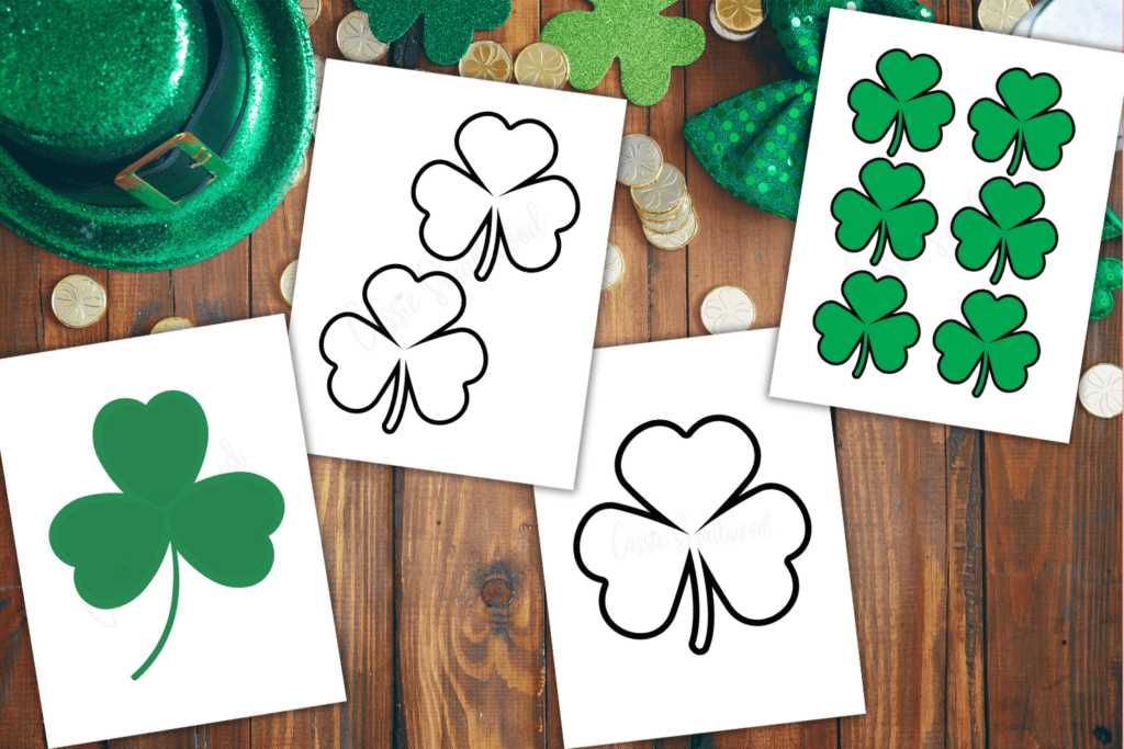 shamrock outline printable