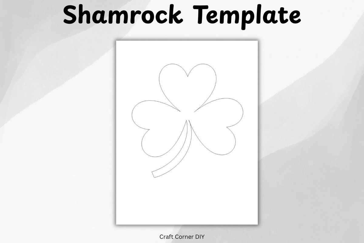 shamrock template printable free