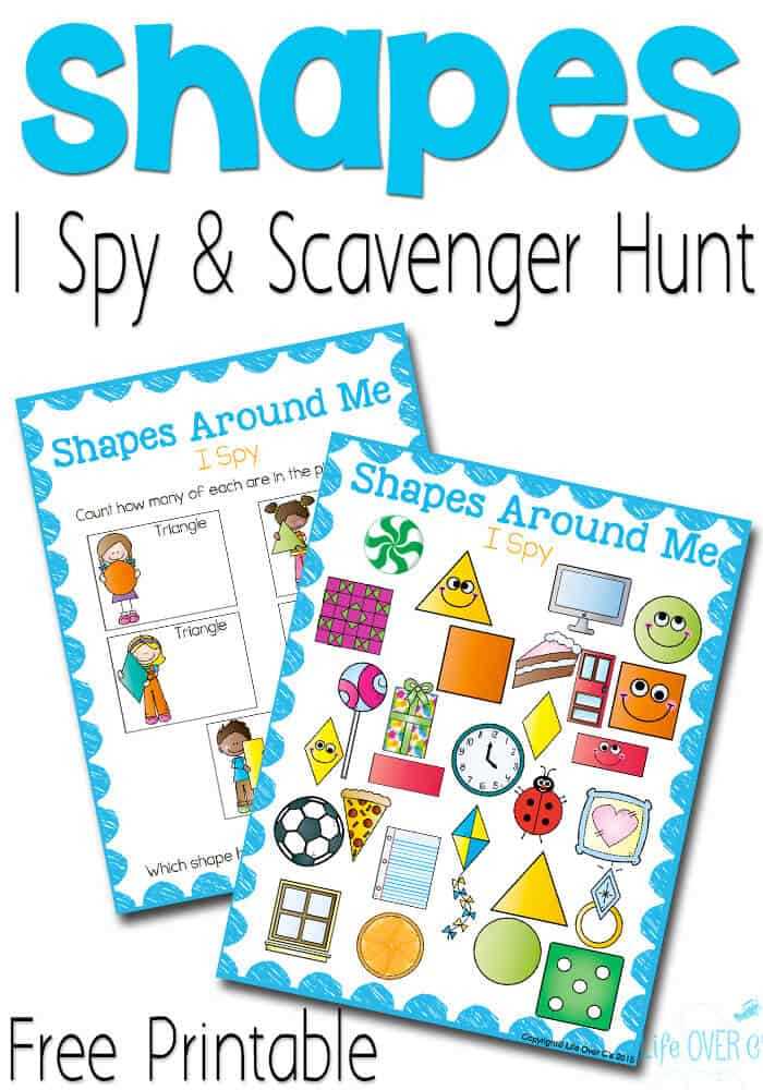 shape scavenger hunt printable