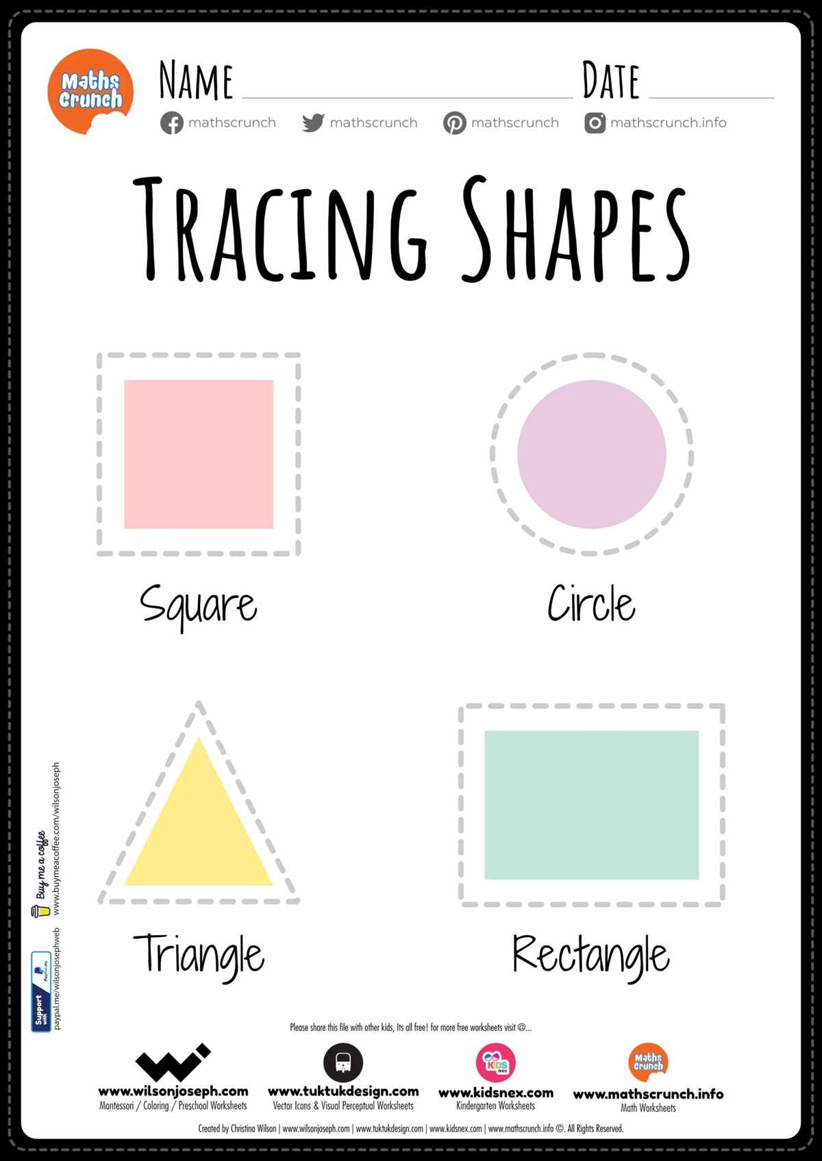 trace shapes printable