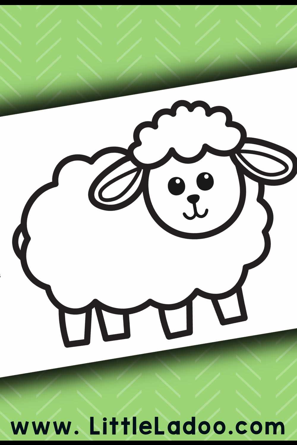 sheep template printable free