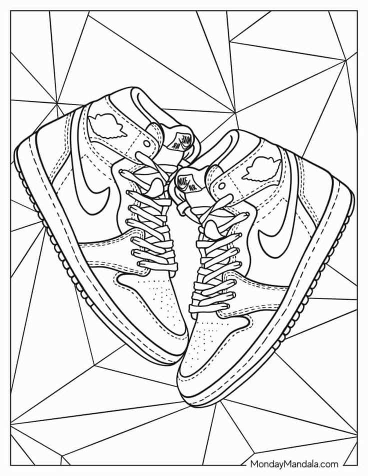 shoes coloring pages printable