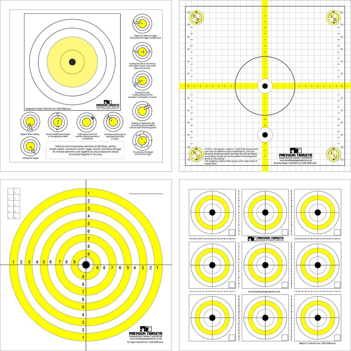 shooting target printable