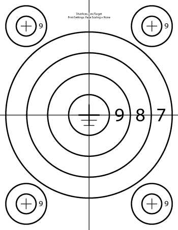 shooting target printable