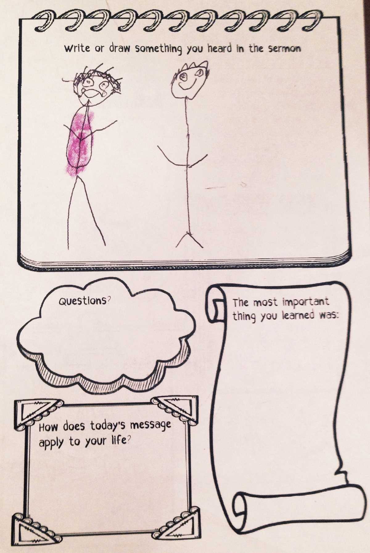 free printable childrens worship bulletins