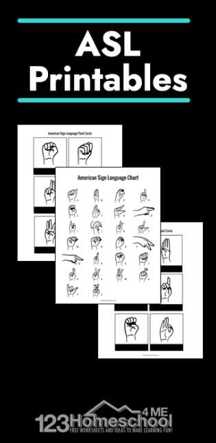 sign language printable alphabet