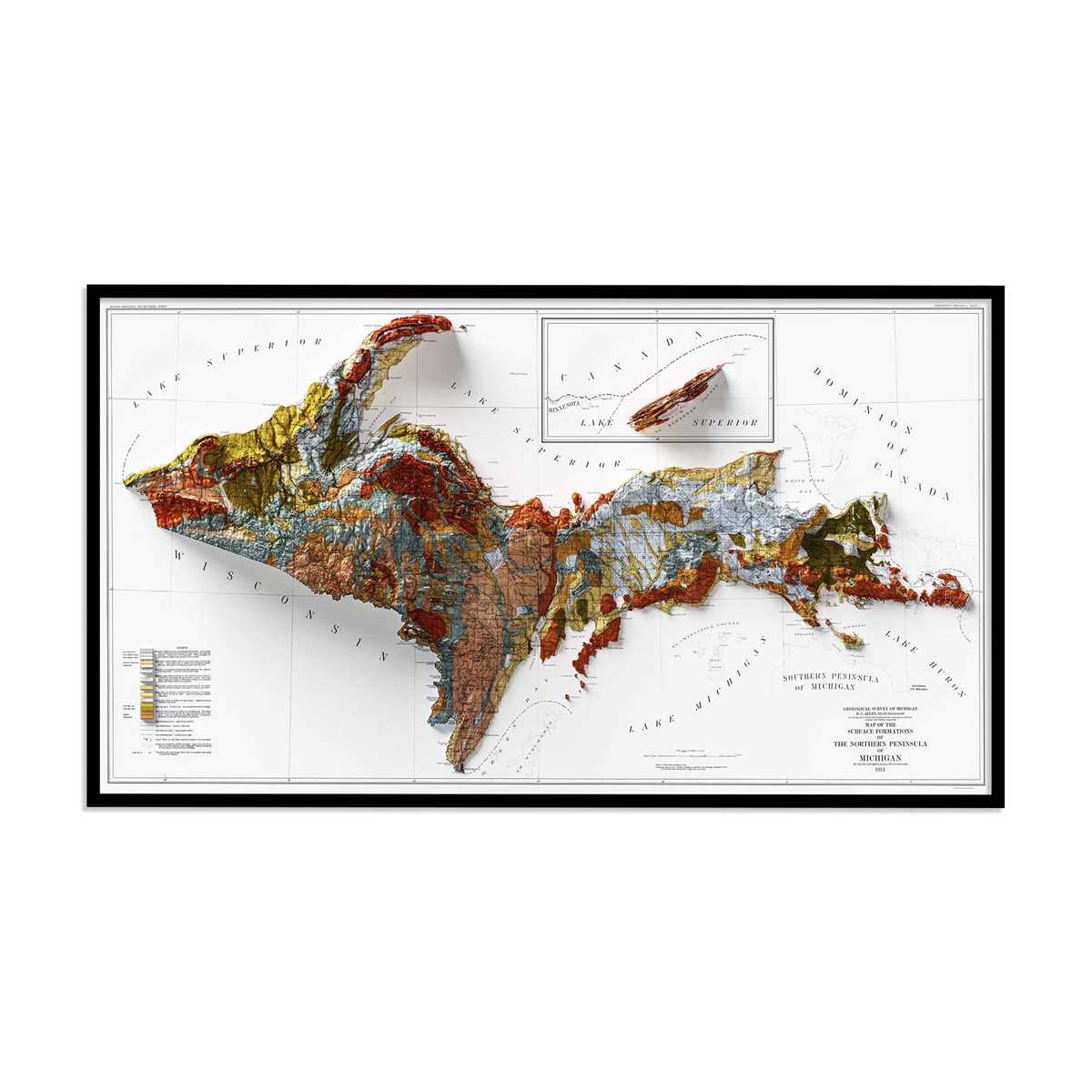 free printable map of upper peninsula michigan