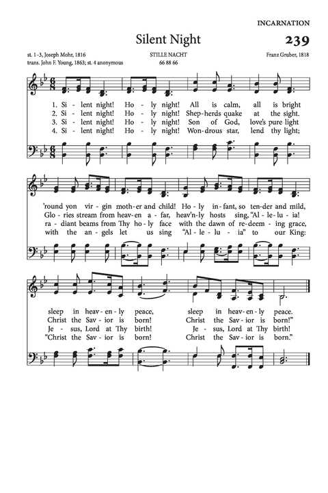 silent night lyrics free printable