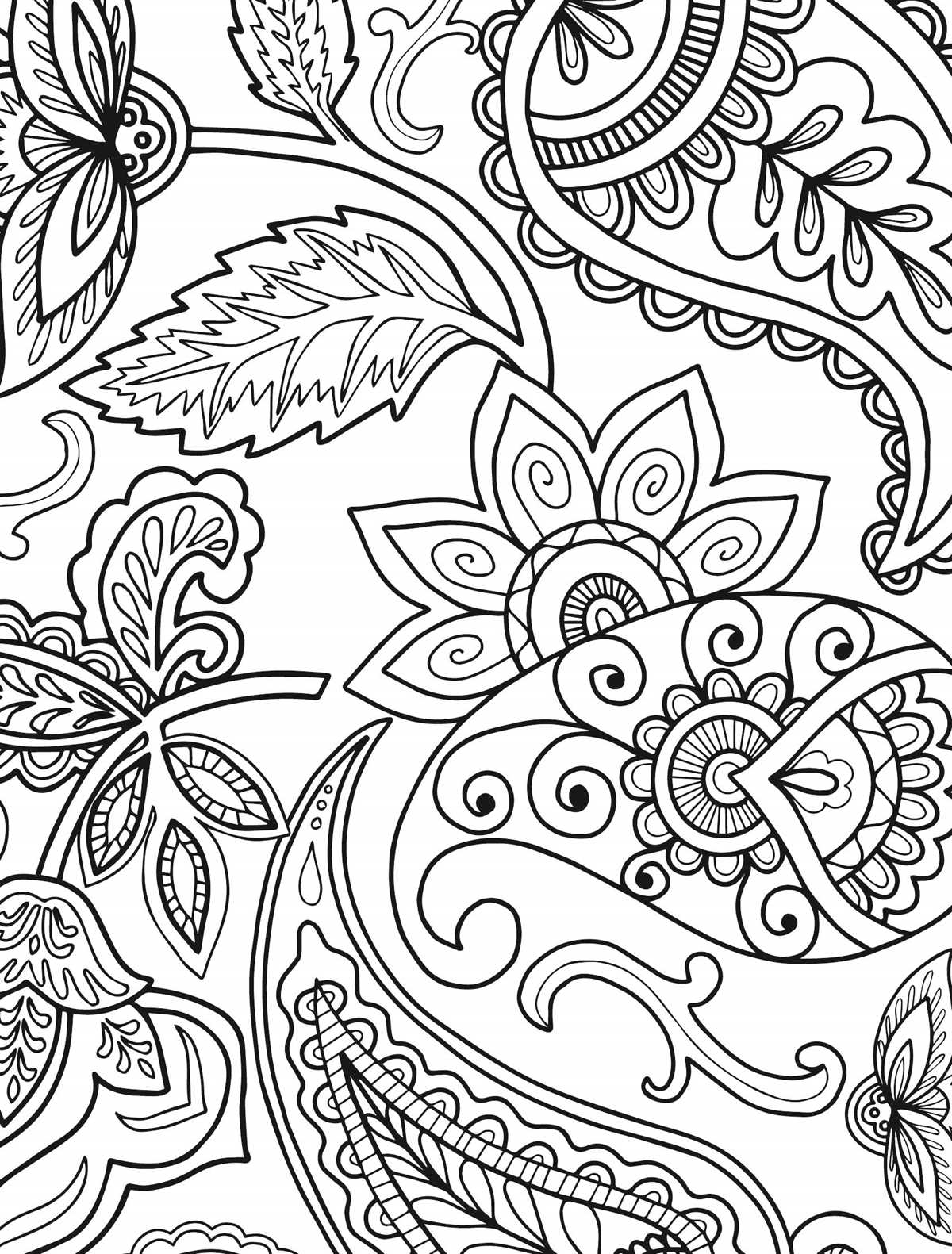 simple adult coloring pages printable