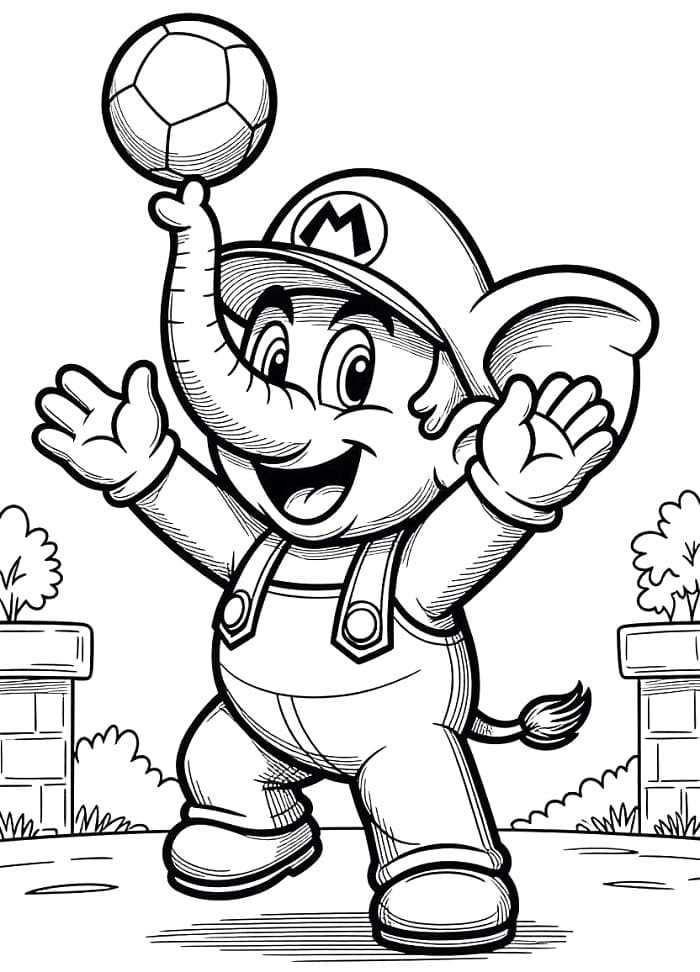 free mario printable coloring pages