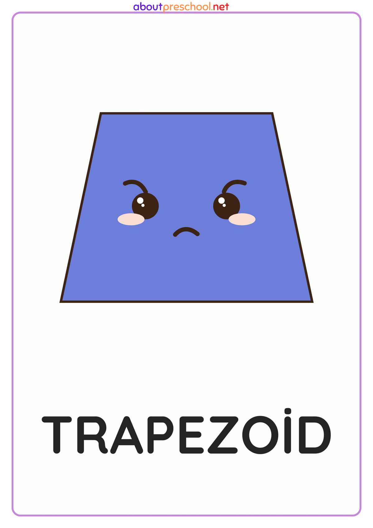 printable trapezoid shape